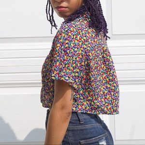 Liz Claiborne cropped shirt